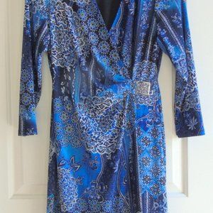 Anne Klein Jersey Knit Wrap Dress Size 6 New Unworn